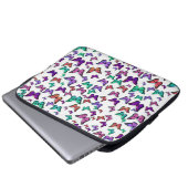Schöne Bunte Schmetterlinge Muster Laptopschutzhülle (Vorne Knopf)