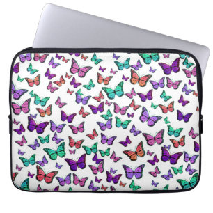 Schöne Bunte Schmetterlinge Muster Laptopschutzhülle