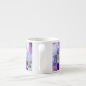 Schöne bunte Stiefmütterchen-Blumenespresso-Tasse Espressotasse (Rückseite)