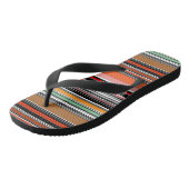 Schöne, bunte Streifen Badesandalen (Schrägansicht)