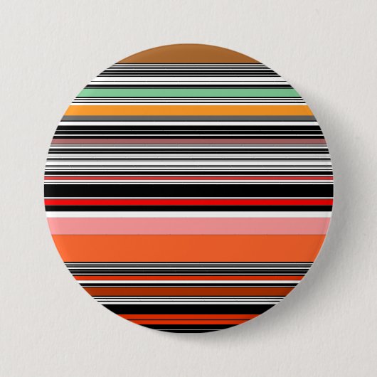 Schöne, bunte Streifen Button (Vorderseite)