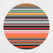Schöne, bunte Streifen Etiketten (Design 2)