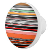 Schöne, bunte Streifen Keramikknauf (Rechts)