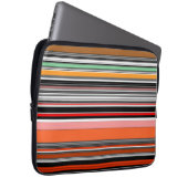 Schöne, bunte Streifen Laptopschutzhülle (Vorne Rechts)