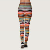Schöne, bunte Streifen Leggings (Rückseite)