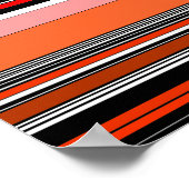 Schöne, bunte Streifen Poster (Ecke)