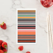 Schöne, bunte Streifen Serviette (Beispiel)