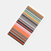 Schöne, bunte Streifen Serviette (Ecke)