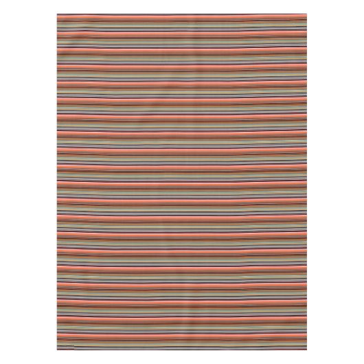 Schöne, bunte Streifen Tischdecke (Vorderseite)