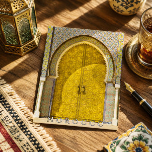 Schöne bunte Töpferei von Marokko Marrakesch Postkarte