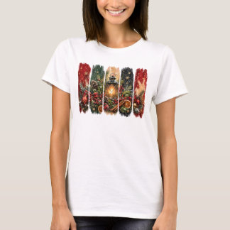 SCHÖNE BUNTE WEIHNACHTS-PINSELSTRICHE T-Shirt