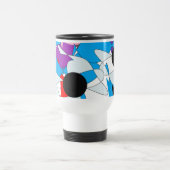 schöne bunte Weihnachtsmuster Reisebecher (Mittel)