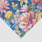 Schöne Bunte Wildblumen Muster Decoupage Seidenpapier (Detail)