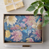 Schöne Bunte Wildblumen Muster Decoupage Seidenpapier (Geschenk)