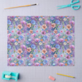 Schöne Bunte Wildblumen Muster Decoupage Seidenpapier (Basteln)