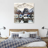 Schöne Burg am See Leinwanddruck (Insitu (Schlafzimmer))