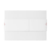 Schöne Burgund-Blume Einladungsbanderole (Rückseitenbeispiel)