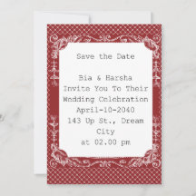 Schöne Burgundy Card