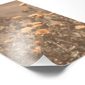 Schöne Burnt Orange farbige Wildblume Bloral Fotodruck (Ecke)