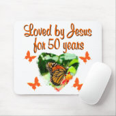 SCHÖNE BUTTERFLY 50. GEBURTSTAG-DESIGN MOUSEPAD (Mit Mouse)