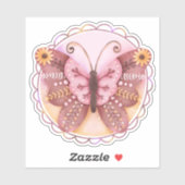 Schöne Butterfly Aufkleber (Blatt)