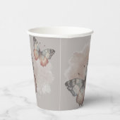 Schöne Butterfly-Brautparty-Papiertasse Pappbecher (Rechts)