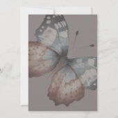 Schöne Butterfly Bridal Dusche Einladung (Rückseite)