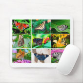 Schöne Butterfly Collage, 9 Fotos Mousepad (Mit Mouse)