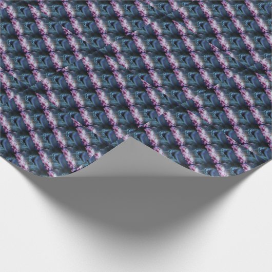 Schöne Butterfly DEEP BLUE MANDALA Geschenkpapier (Ecke)