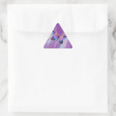 Schöne Butterfly Dreieckiger Aufkleber (Tasche)