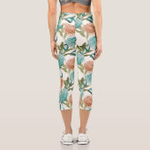 Schöne Butterfly-Druckbrennerei Capri Leggings (Rückseite)