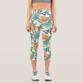 Schöne Butterfly-Druckbrennerei Capri Leggings (Vorderseite)