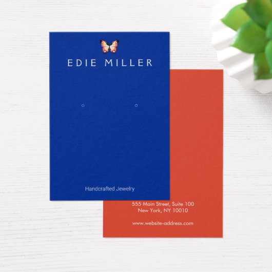 Schöne Butterfly-Earring-Display-Karte (Schreibtisch)