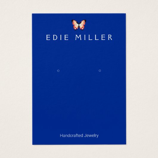 Schöne Butterfly-Earring-Display-Karte (Vorderseite)