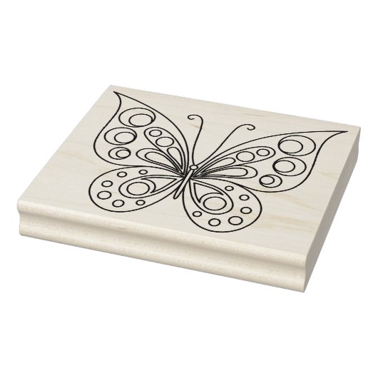 Schöne Butterfly-Farbseite Gummistempel (Stempel)