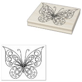 Schöne Butterfly-Farbseite Gummistempel (Stempel)