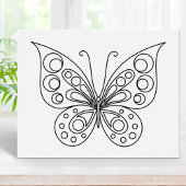 Schöne Butterfly-Farbseite Poster