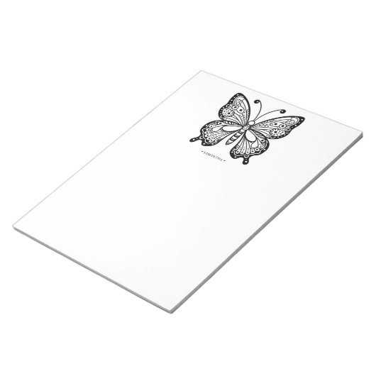 Schöne Butterfly-Farbseiten Notepad Notizblock (angewinkelt)