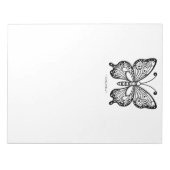 Schöne Butterfly-Farbseiten Notepad Notizblock (Vorderseite)