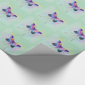 Schöne Butterfly Geschenkpapier (Ecke)