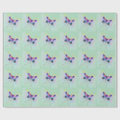 Schöne Butterfly Geschenkpapier (Flach)