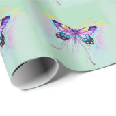 Schöne Butterfly Geschenkpapier (Rolleneckpunkt)