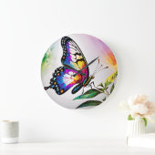 Schöne Butterfly Große Wanduhr (Zuhause)
