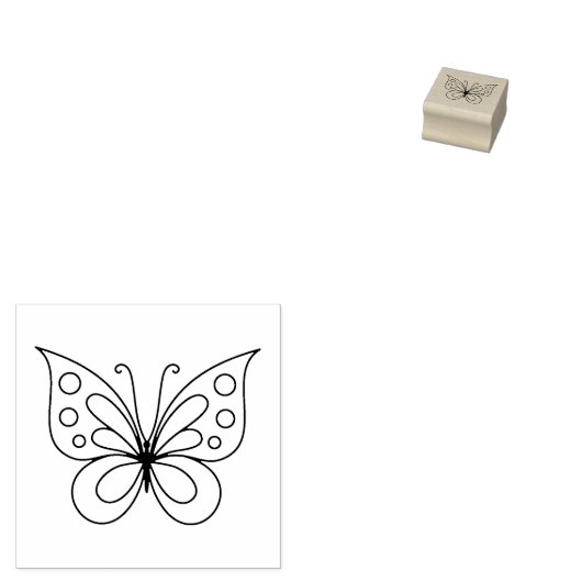 Schöne Butterfly Gummistempel (Stempel)