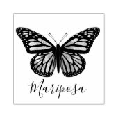 Schöne Butterfly Hand gezogen ZOLLEN SIE. Gummistempel (Prägung)