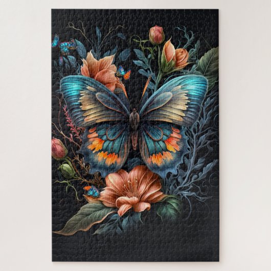 Schöne Butterfly-Illustration Puzzle (Vertikal)
