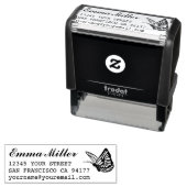 Schöne Butterfly Individuelle Name Rücksendeadress Permastempel (Beispiel)