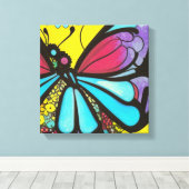 Schöne Butterfly Leinwanddruck (Insitu (Holzboden))