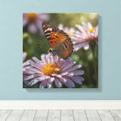 Schöne Butterfly Leinwanddruck (Insitu (Holzboden))