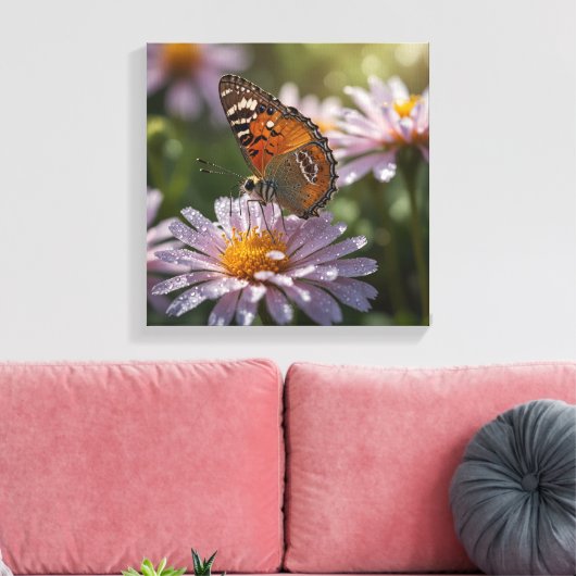 Schöne Butterfly Leinwanddruck (Insitu (Wohnzimmer))
